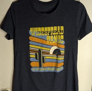 Half Moon Music & Arts Women's Widespread Panic 2021 Austin TX Concert T Size S